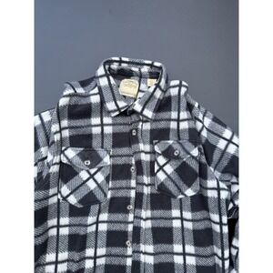 Fleece XXL Shacket Long Sleeve Shirt Jacket Polar Fleece